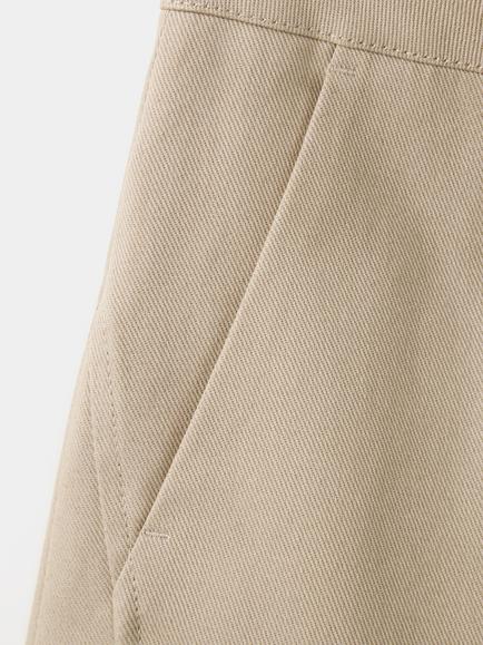 Mango High Rise Cropped Trousers, Beige - view 2, Beige