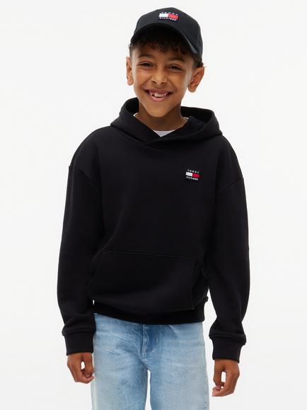 Tommy Hilfiger Kids' Pure Cotton Heritage Hoodie, Black