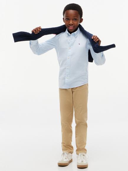 Tommy Hilfiger Kids' Long Sleeve Oxford Shirt - view 2, Calm Blue