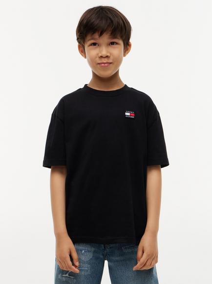Tommy Hilfiger Kids' Heritage Archive Short Sleeve T-Shirt, Black