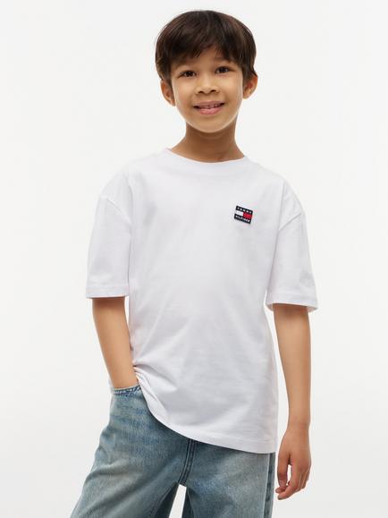 Tommy Hilfiger Kids' Heritage Archive Short Sleeve T-Shirt, White