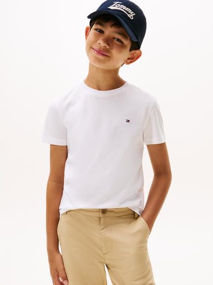 Tommy Hilfiger Kids' Regular Fit T-Shirt, White