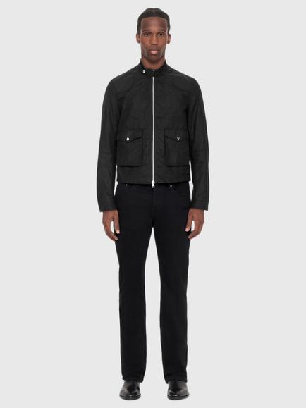 AllSaints Kirk Cotton Bomber Jacket, Washed Black - view 2, Washed Black