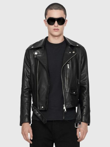AllSaints Neo Biker Leather Jacket, Black, Black