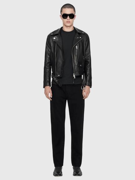 AllSaints Neo Biker Leather Jacket, Black - view 2, Black