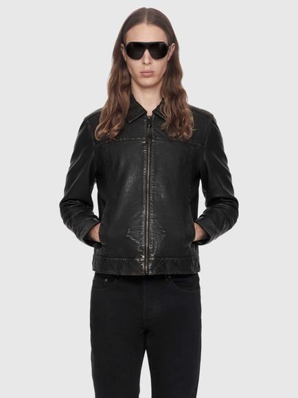 AllSaints Oakland Leather Jacket, Black, Black