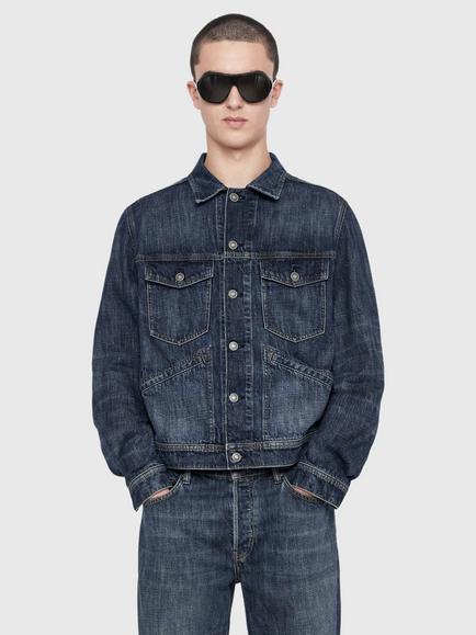 AllSaints Denim Trucker Jacket, Blue Indigo, Blue Indigo