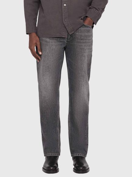 AllSaints Regular Straight Fit Jeans, Grey Mid, Grey Mid