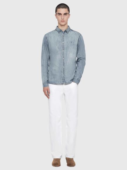 AllSaints Gleason Denim Shirt, Blue Indigo - view 2, Blue Indigo