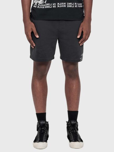 AllSaints Raphy Cotton Rich Sweat Shorts, Nearly Black, Nearly Black