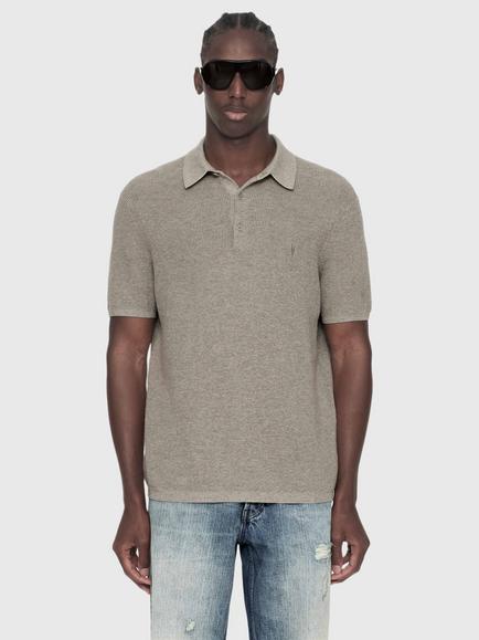 AllSaints Aspen Cotton Rich Jumper, Brown Mid, Brown Mid