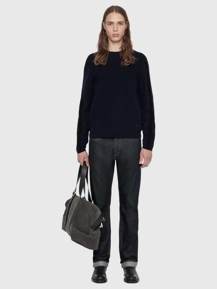 AllSaints Hawke Crew Neck Wool Jumper - view 2, Blue Navy