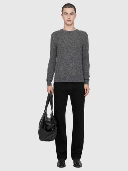 AllSaints Soren Crew Neck Jumper - view 2, Grey Marl