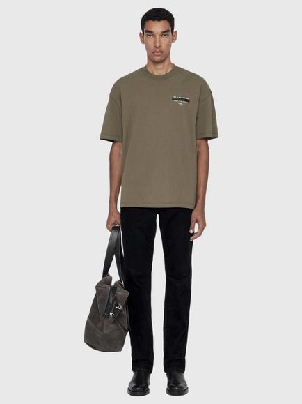 AllSaints Redact Cotton Crew Neck T-Shirt, Green Mid, Green Mid