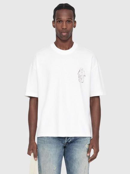 AllSaints Roller Cotton Crew Neck T-Shirt, White