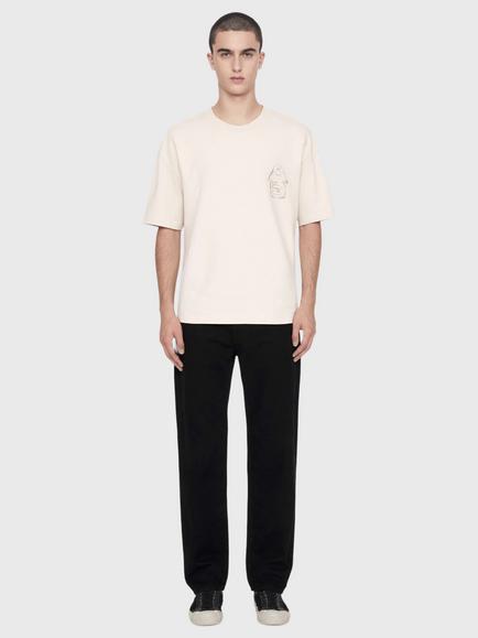 AllSaints Roller Cotton Crew Neck T-Shirt, White - view 2, White