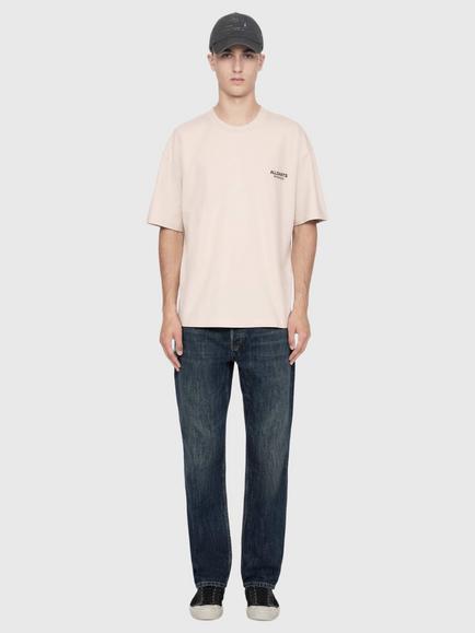 AllSaints Shadow Cotton Crew Neck T-Shirt, Natural - view 2, Natural