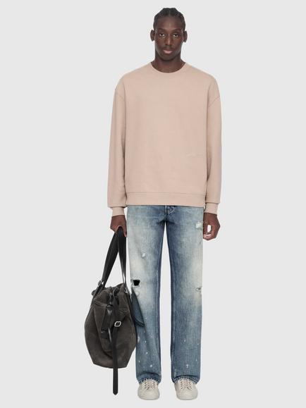 AllSaints Aston Crew Cotton Rich Sweatshirt, Toasted Pink - view 2, Toasted Pink