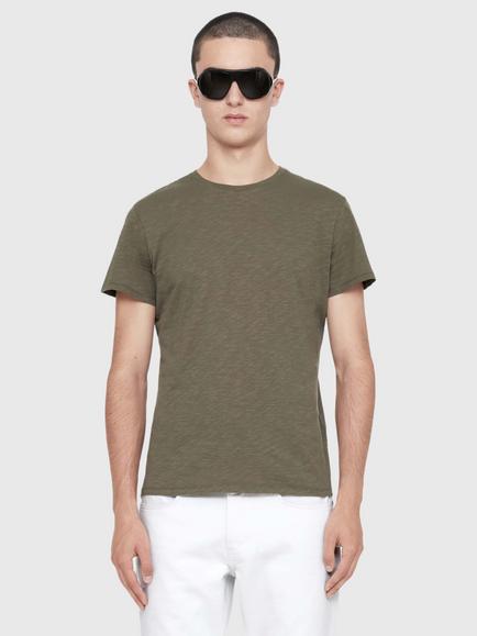 AllSaints Cody Cotton Crew Neck T-Shirt, Green Mid, Green Mid