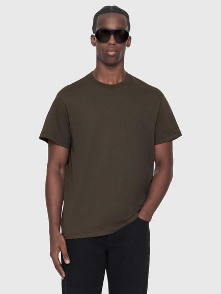 AllSaints Hale Cotton Regular Fit Crew Neck T-Shirt, Washed Khaki, Washed Khaki