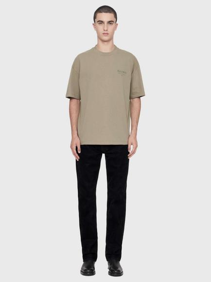 AllSaints Xander Cotton Crew Neck T-Shirt, Green - view 2, Green