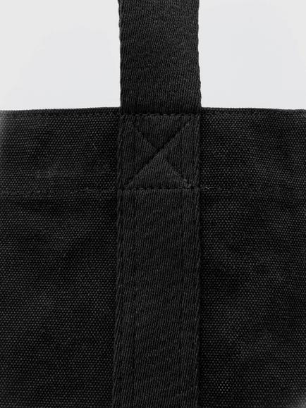 AllSaints Canvas Tote Bag, Black - view 2, Black