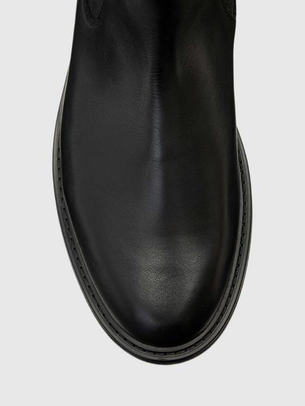 AllSaints Beryl Leather Boots - view 2, Black