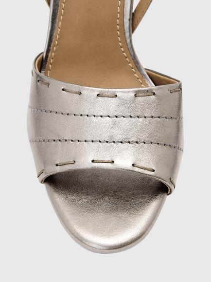 AllSaints Lila Ankle Strap Heeled Sandals, Black - view 2, Gunmetal Grey