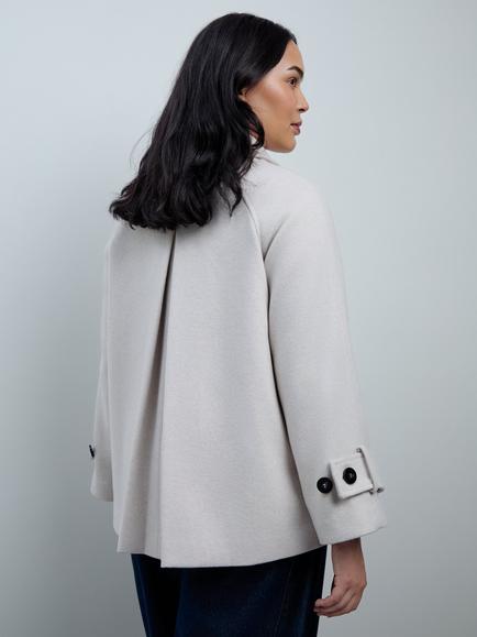 Live Unlimited Curve Raglan Sleeve Button Front Jacket, Natural - view 2, Natural