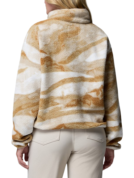 Columbia Helvetia II Printed Sherpa Fleece Jumper, Sea Salt - view 2, Sea Salt