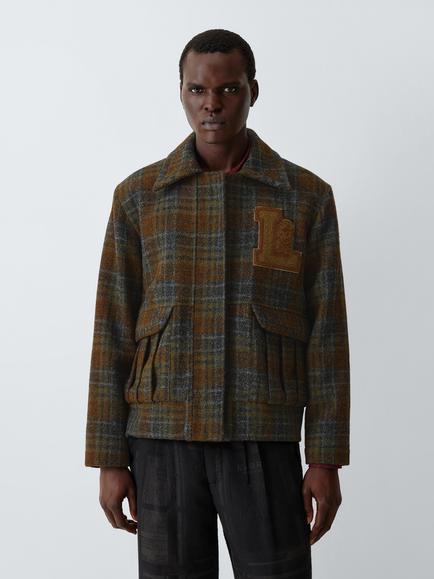 LABRUM Tweed Workwear Jacket, Brown, Brown