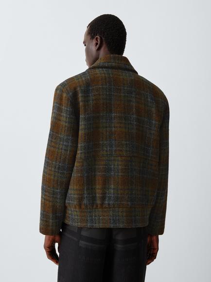 LABRUM Tweed Workwear Jacket, Brown - view 2, Brown