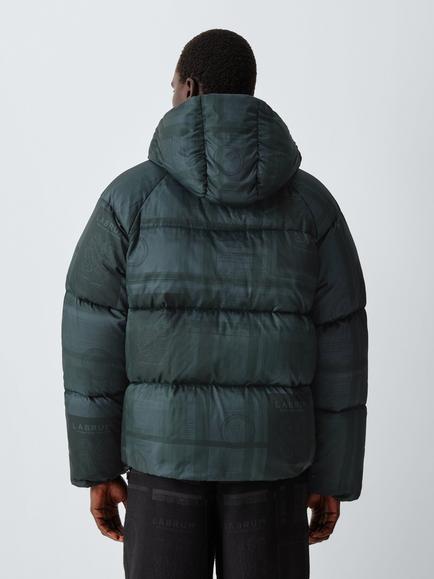 LABRUM Passport Print Puffer Jacket, Black - view 2, Black