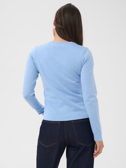Saint Tropez Milasz Slim Fit Cardigan containing LENZING™ ECOVERO™ Viscose, Serenity - view 2, Serenity