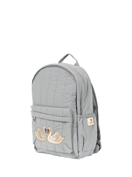 Konges Sløjd Kids' Juno Quilted Backpack, Sleet - view 2, Sleet