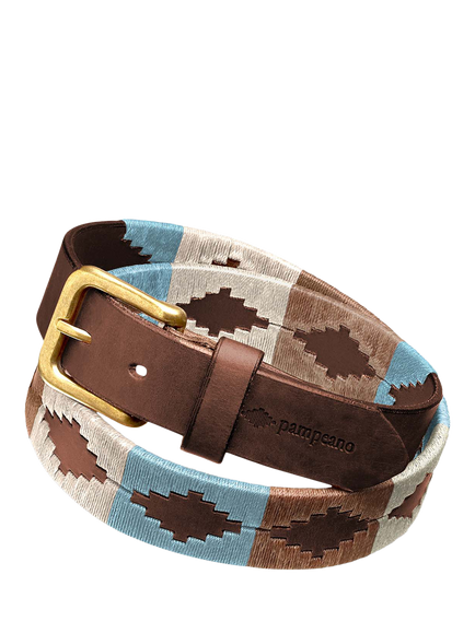 Pampeano Leather Monte Belt, Brown - view 2, Brown