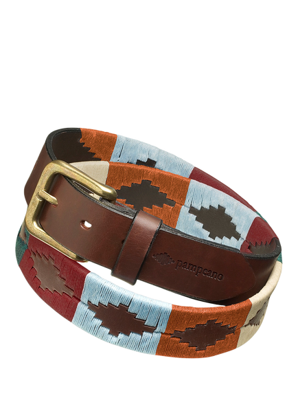 Pampeano Selva Leather Belt, Green - view 2, Green