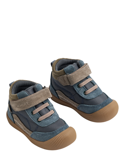 WHEAT Baby Prewalker Ankle Boots, Dark Petroleum - view 2, Dark Petroleum