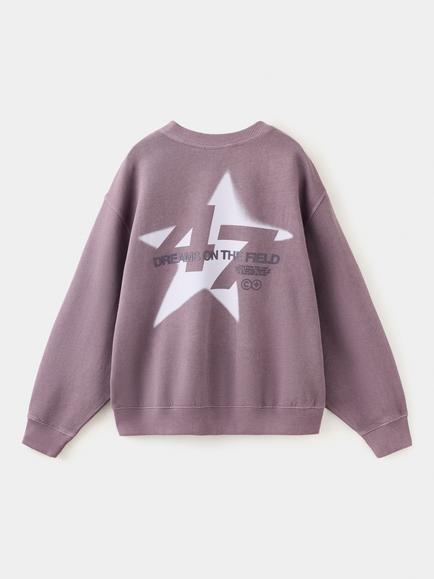 Mango Kids' Sudadera Oversized Crew Neck Sweatshirt, Violet - view 2, Violet