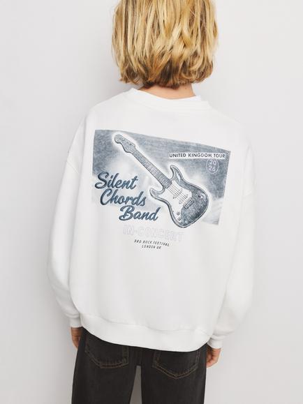 Mango Kids' Sweatshirt, White - view 2, White