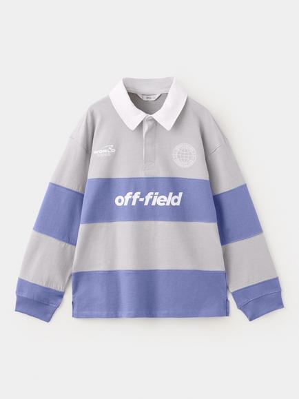 Mango Kids' Polo Collar Rugby Shirt, Indigo, Indigo
