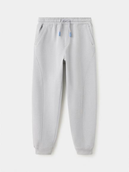 Mango Kids' Mid Rise Joggers, Grey, Grey