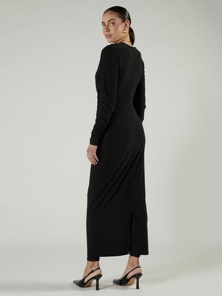 Aab Anya Modest Maxi Dress, Black - view 2, Black