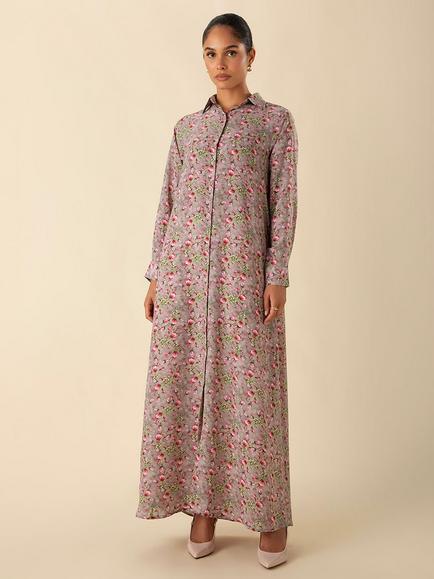 Aab Dora Floral Maxi Dress, Multi, Multi