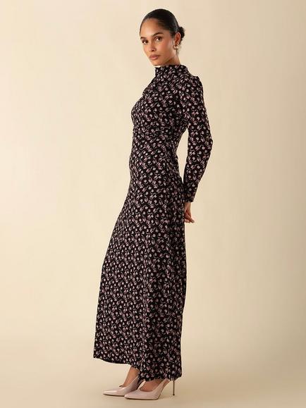 Aab Valette Floral Maxi Dress, Blue - view 2, Blue