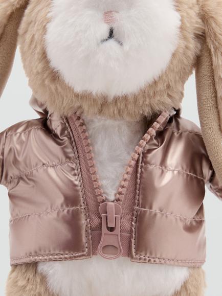 Mango Kids' Rabbit Plush Cross Body Bag, Sand - view 2, Sand