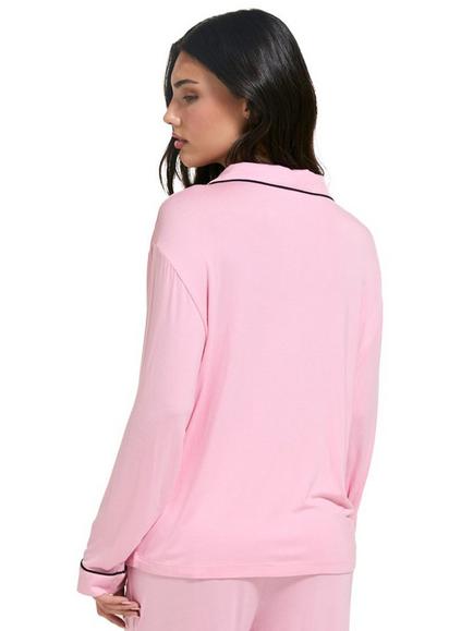 Juicy Couture Jersey Dog Crest Pyjama Set, Black - view 2, Juicy Pink
