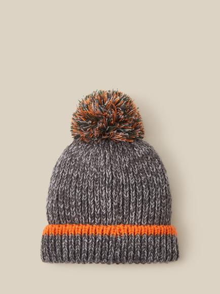 Monsoon Kids' Embroidered Animal Chunky Beanie Hat, Multi - view 2, Multi