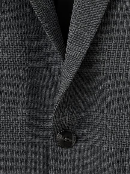 Mango Super Slim Fit Check Suit Jacket, Dark Grey Melange - view 2, Dark Grey Melange