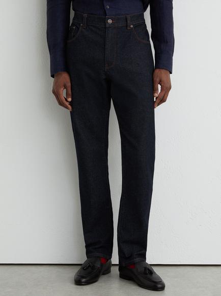 Reiss Bishopsgate Straight Fit Jeans, Raw Indigo, Raw Indigo